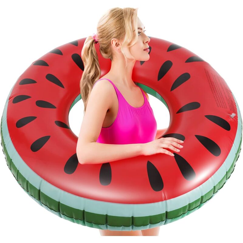 Ccykxa - Anneaux de Natation en Forme de Queue de Sirène, Bouées d'Été Gonflable en pvc pour Enfant Ado Facile à Gonfler Transporter, Jouet Aquatique