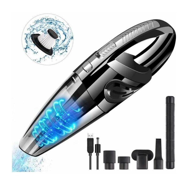 Ccykxa - Aspirateur à main sans fil, aspirateur de voiture 3200 Pa, alimentation 120 w, rechargeable par usb