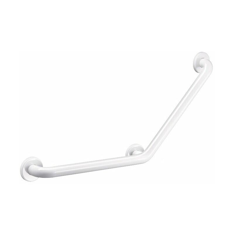 Ccykxa - Blanc) Barre d'appui coudée Basic135°Accoudoir 45cm45cm 3 pieds
