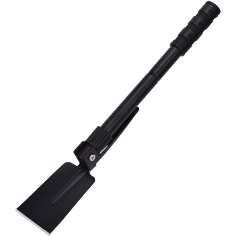 Ccykxa - Black Pelle Pliante pioche à Quatre Modes Pelle à Main de Camping houe de Camping Robuste houe de Jardinage cultivateur pioche de Camping