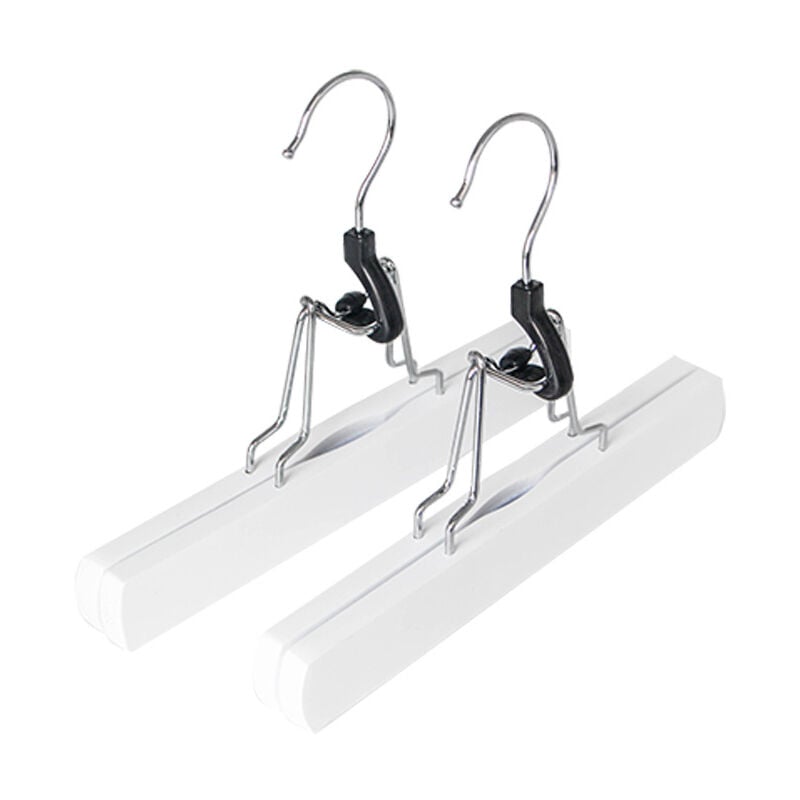 Ccykxa - Blanc 6 pièces cintres en bois pour pantalons