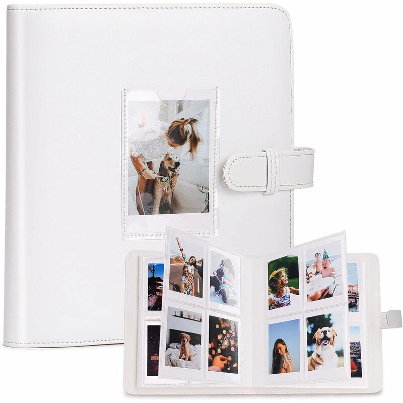 Blanc Album Photo pour Film 3 Pouces - 272+1 Poches compatible avec Fujifilm Instax Mini 12 11 90 9 8 8+ 70 7c 7s 50s 7+ 25 Film Mini LiPlay Mini