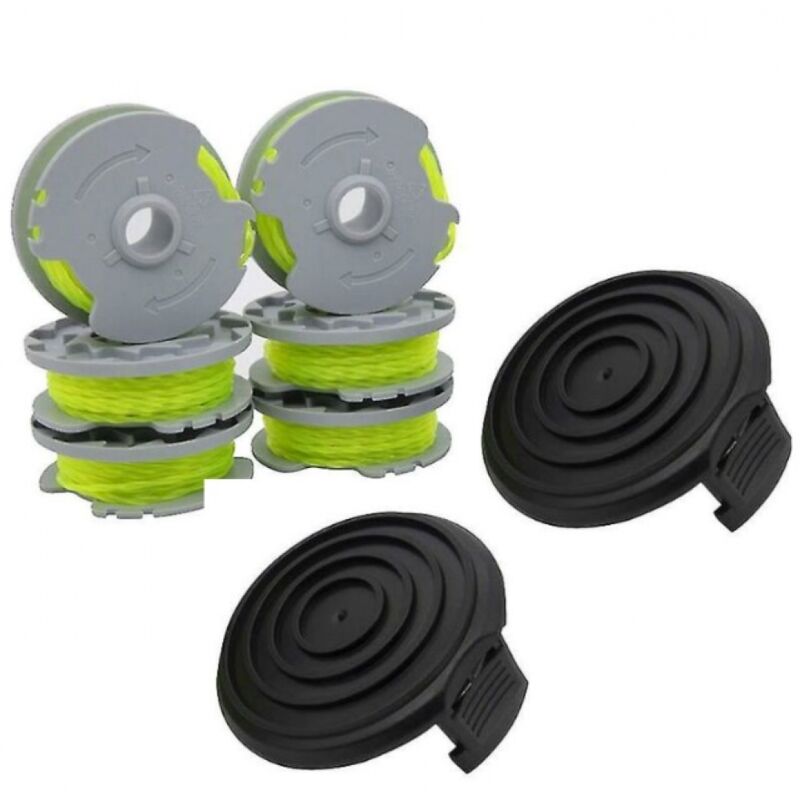 CCYKXA (Bobine 6 + couvercle 2)Accessoire pour débroussailleuse Wa0014 Bobine de fil de tondeuse compatible avec Worx Wg184 Wg190 Wg191 Weed Eater
