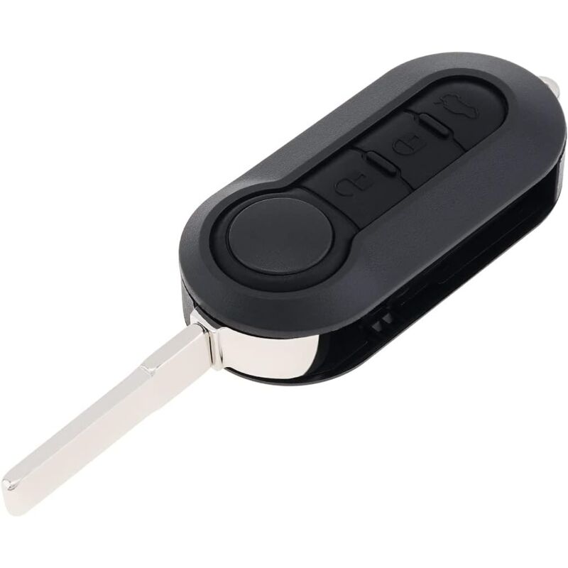 Boîtier pliable de rechange pour clé de voiture Fiat 500 Doblo Ducato Panda Punto Peugeot 3 boutons - Ccykxa
