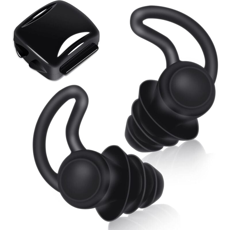 Ccykxa - Bouchons d'Oreille Antibruit pour Sommeil, 2 Pièces Bouchons d'oreilles en silicone, Anti-bruit Bouchons d'oreilles Confortables pour le