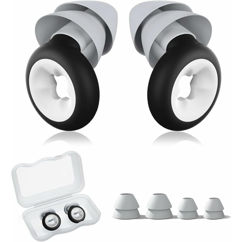 CCYKXA Bouchons d'oreille pour Dormir, Bouchon d'oreille Anti Bruit en Silicone, Réutilisable Quiet Ear Plugs Protection Auditive Boule pour Sommeil