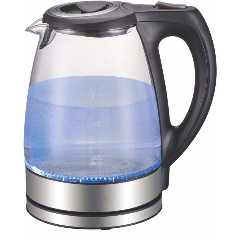 Ccykxa - Bouilloire en verre 1,8 l 2200 w Acier inoxydable Bouilloire à thé 100% sans bpa Fonction maintien au chaud