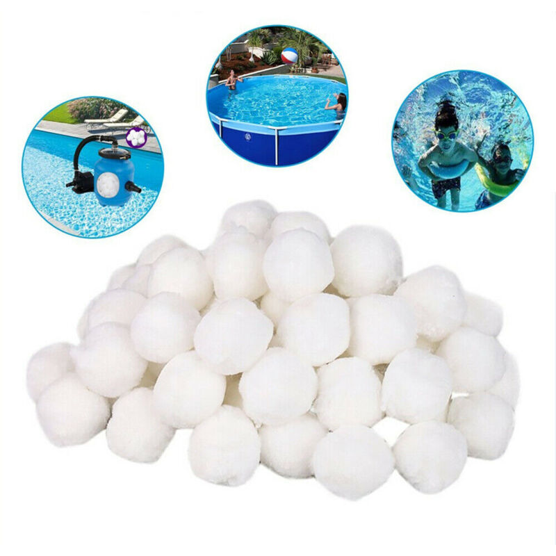Boules de Filtre de Piscine Peut Remplacer Sable Filtrant,Convient à Divers Systèmes de Filtration, Filtre à Sable - Ccykxa