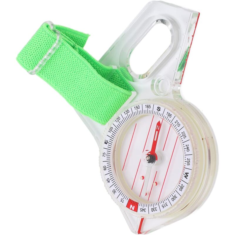 Ccykxa - Brújula de orientación de pulgar , brújula acrílica de ajuste rápido, sensible y de alto rendimiento, resistente al agua para supervivencia