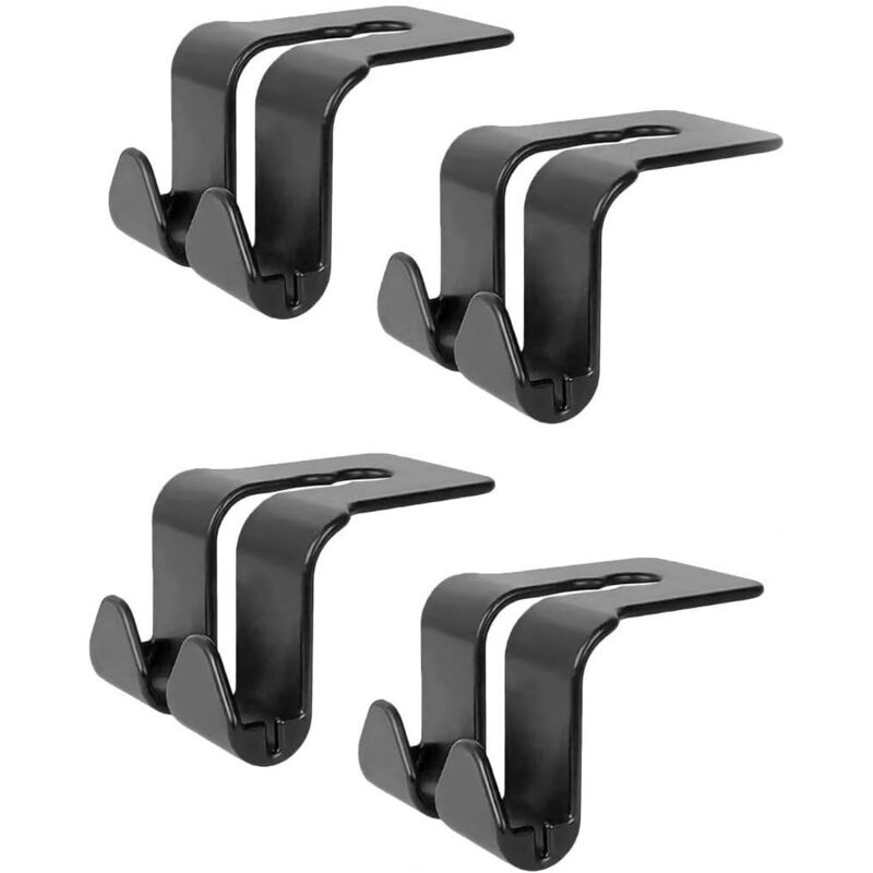 CCYKXA Car Headrest Hooks - 4 Pieces/Set, Car Backseat Organizer, Car Interior Gadgets for Shopping Bags, Headrest, Clothes Hanger, Garment Bag Holder