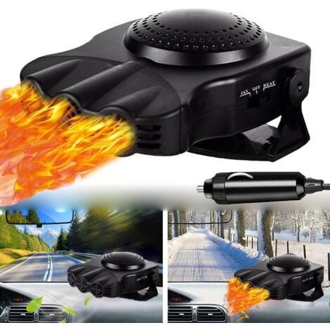 CCYKXA Car Heater, 12v 150w Anti-Fog Heater Portable Car Heater, 2 in 1 Car Heater Fast Heating and Cooling, Heating Fan with Cigarette Lighter
