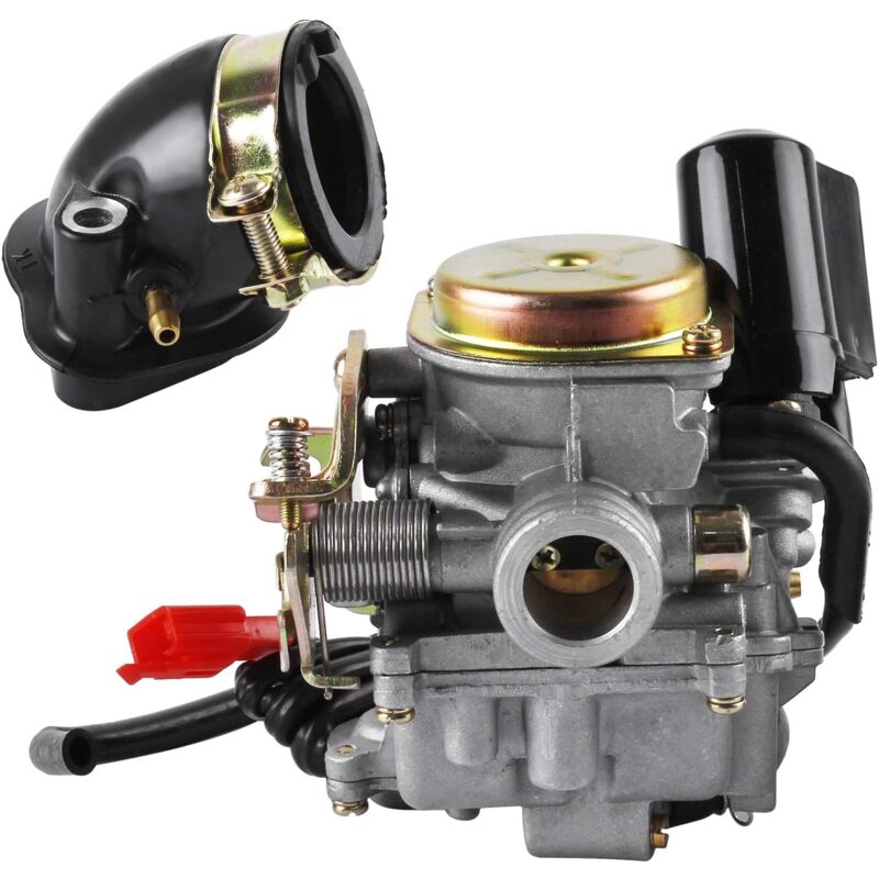 Carburateur à starter 50cc pour Boss, Qingqi QM50QT 4G, Benzhou, Jinlun, Baotian GY6 50cc /GY6 60cc - Ccykxa