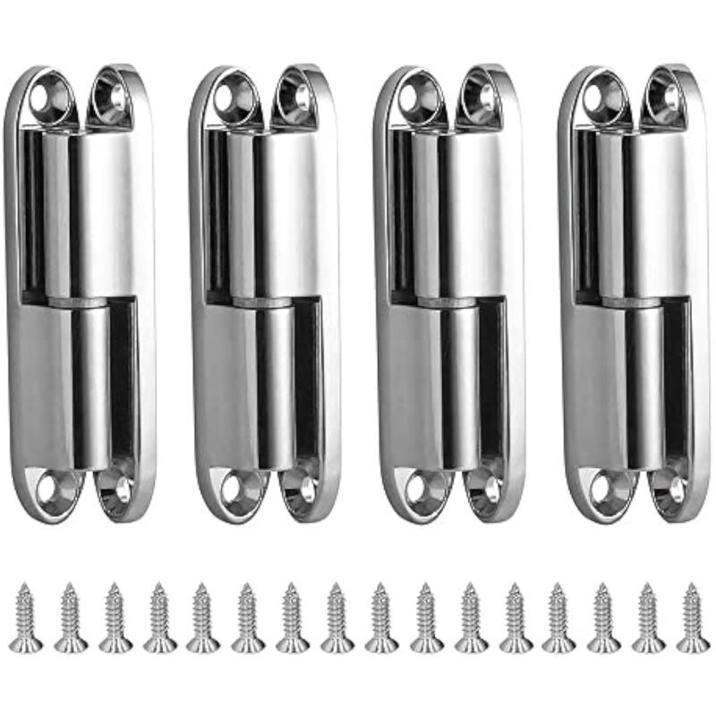Ccykxa - Charniere Porte Placard, 4pcs Charnières de Portes avec Vis 231-1 Charnière Porte Inoxydable Démontable, Paumelles de Porte pour La Maison