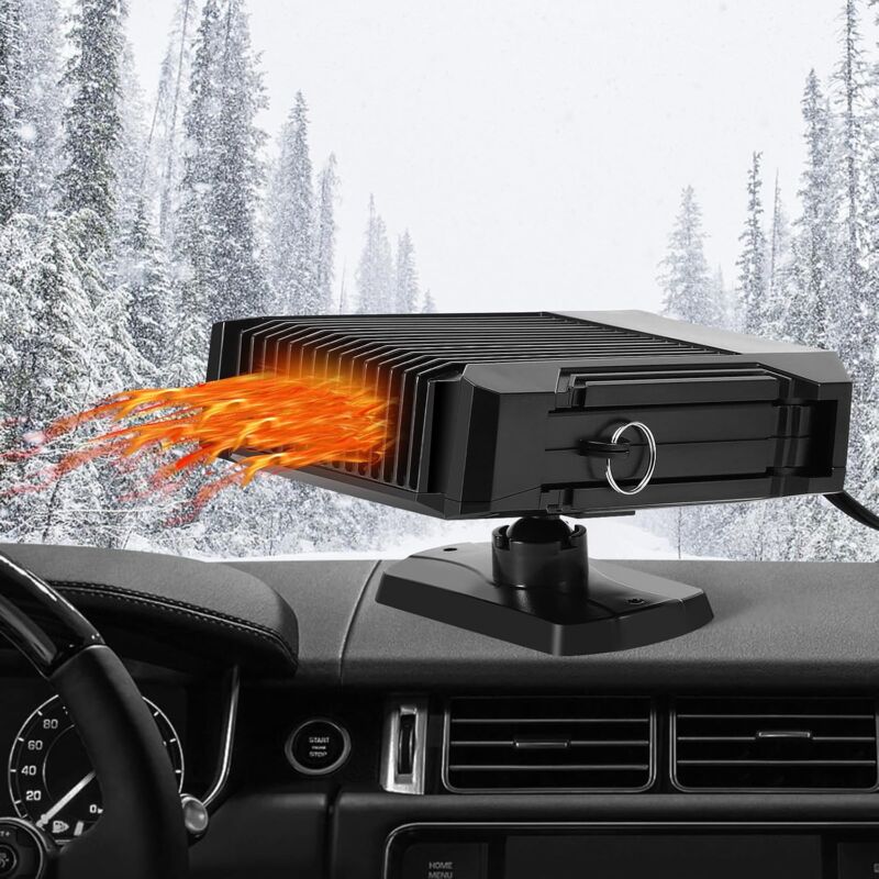 Ccykxa - Chauffage de Voiture, 12 v 150 w 2 en 1 Chauffage Voiture et Refroidissement, Dégivreur de Désembueu Voiture Chauffage Rapide, Portable