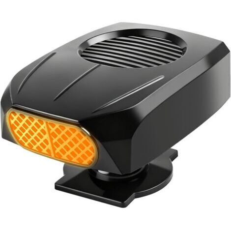 CCYKXA Chauffage Voiture 12V 120W, 2 en 1 Chauffage Voiture Allume Cigare, Portable Chauffage Allume Cigare, Rotation à 360° Chauffage d'Appoint Voiture, Désembuage et Dégivrage Rapides