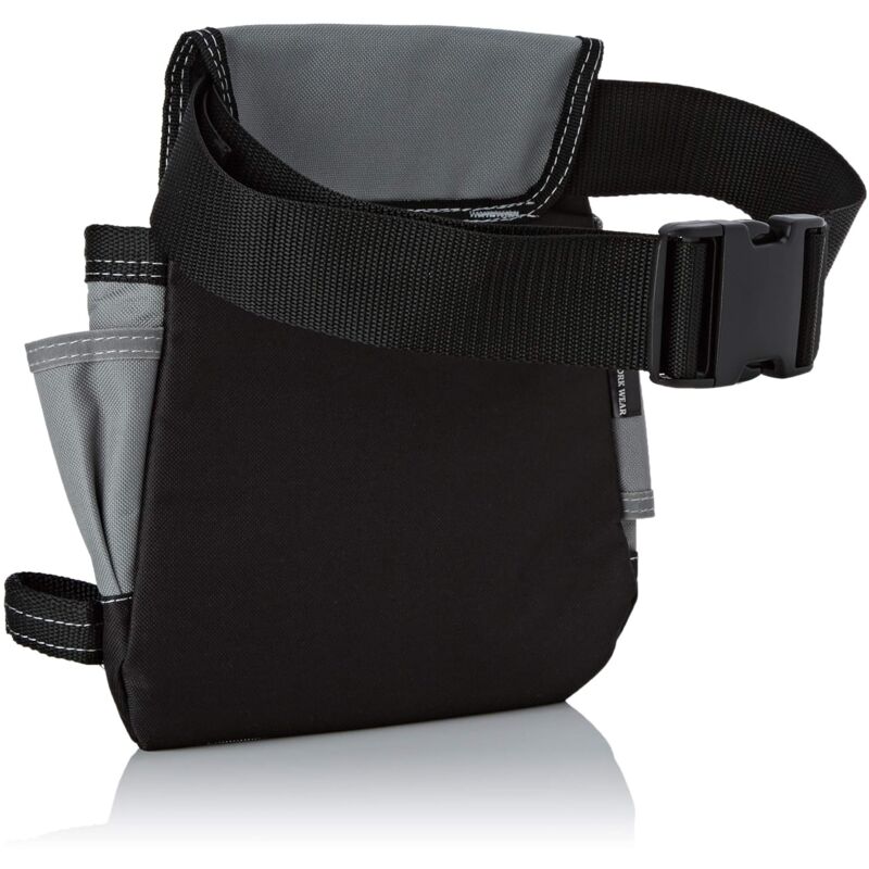 Ccykxa - Cinturón de herramientas de nailon con bolsillo para clavos, bolsillos grandes y pequeños, presilla para martillo y presilla para mosquetón,