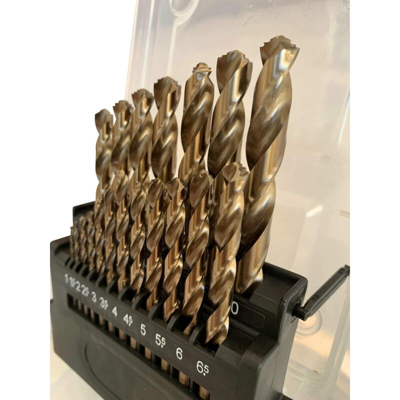 Ccykxa - Coffrets de Forets Metaux en M42 8% Cobalt (1mm-10mm/19 pièces) pour L'acier Inoxydable et le Métal