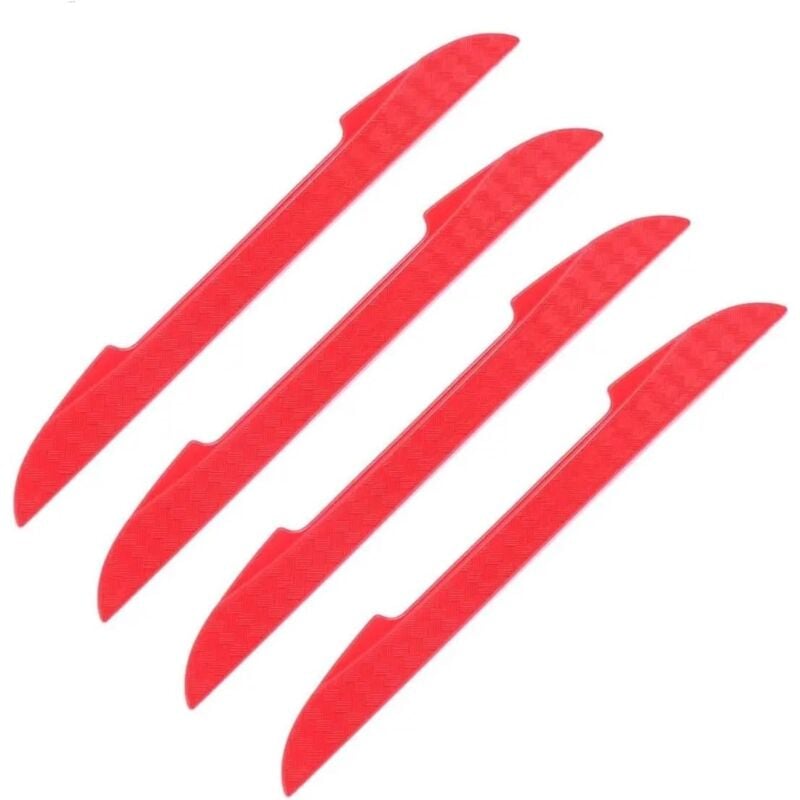 Ccykxa - Color:Red)Voiture Bandes Anti Collision Bande Protection Anti-Collision Voiture 4 Pièces Protection Universelle Pare-Choc Barre Voiture