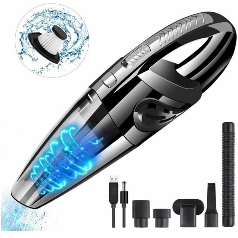Ccykxa - Cordless Handheld Vacuum Cleaner, 3200Pa Car Vacuum Cleaner, 120W Power Supply, usb Rechargeable
