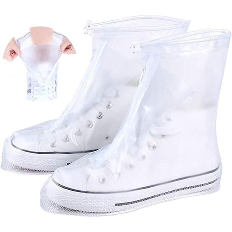 Couvre Chaussures Imperméables Réutilisables Imperméables Légers Antidérapants Couvre-Chaussures Couvre Chaussures pour Jour de Pluie xl - Ccykxa