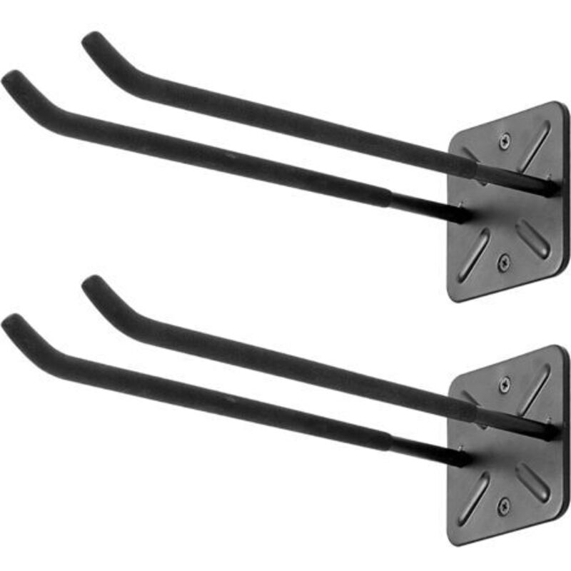 Crochets de Garage Haute Résistance de 31 cm, Organisateur d'Outils Monté au Mur pour Pneus, Échelles et Chaises Pliantes – Crochets Doubles