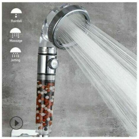 CCYKXA Filterduschkopf Hochdruck-Wasserspar-Handbrause 3 Modi, Home Essential, Wassersparende Dusche