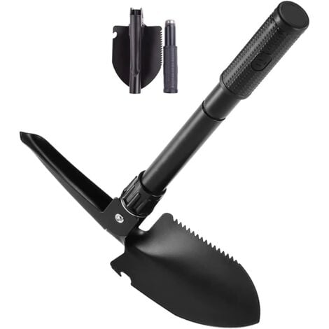 CCYKXA Folding Shovel, Multi-Function Folding Shovel, Military Survival Shovel for Camping, Hiking, Outdoor, Gardening, Trenching