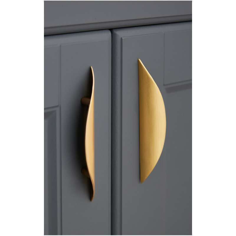 Ccykxa - Furniture Knobs and Handles,2PCS Gold Furniture Handle - Furniture Handle Gold Zinc Alloy Handle Hole Distance 32mm