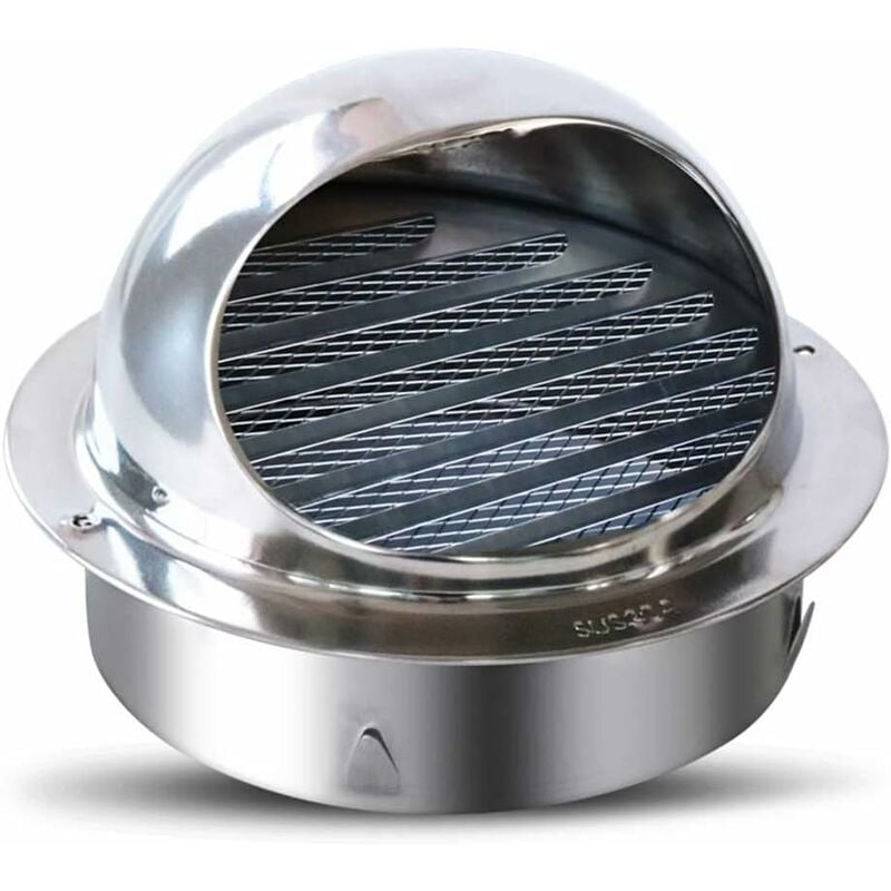 Ccykxa - Grille Ventilation 120mm Grille Aeration Lamelles Rondes Moustiquaire Grille D'évacuation D'air Soufflage Grille D'évacuation D'air