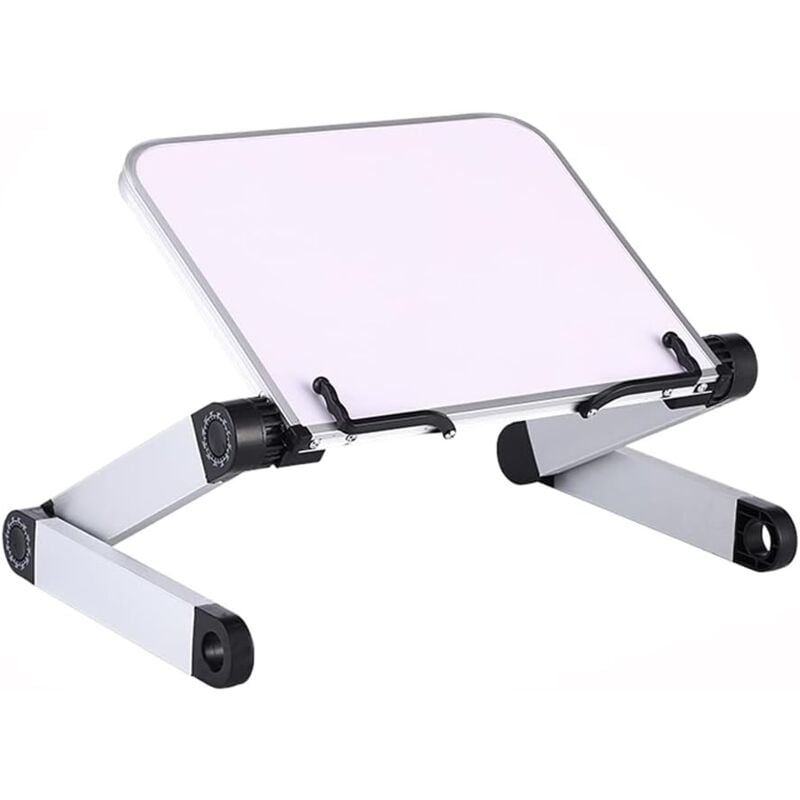 Hauteur et angle réglables lutrin livre, support de lecture avec bras en aluminium et clips de reliure, porte livre cuisine pour Big Heavy HardCover