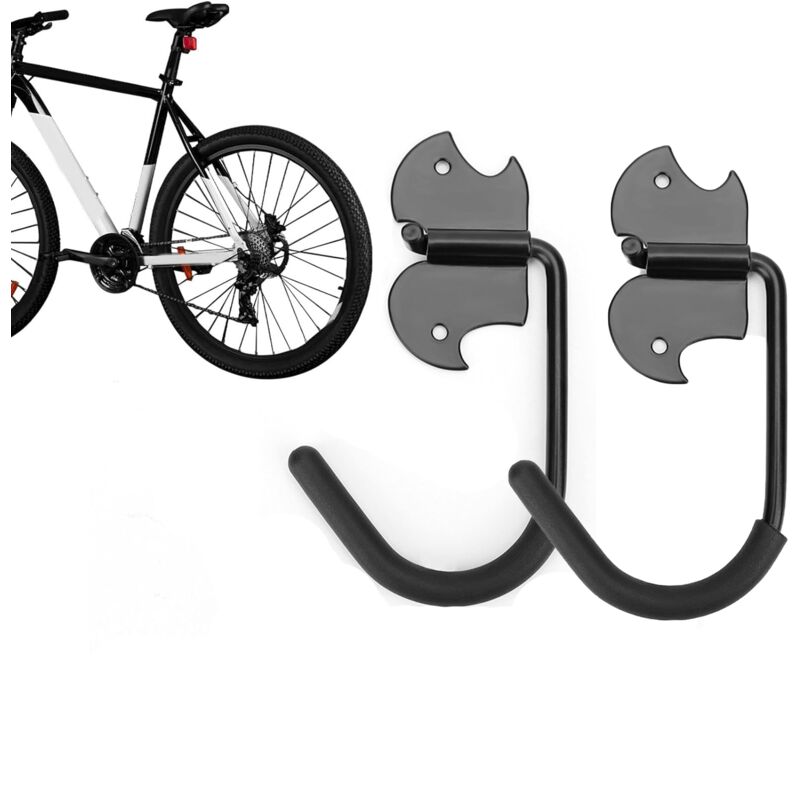 CCYKXA Heavy-duty garage hooks, bike hangers for garages Heavy-duty wall-mounted bike hanger hooks - Garage storage hooks, wall-mounted bike rack,