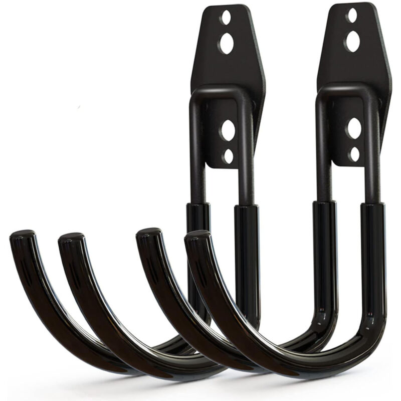 CCYKXA Heavy-duty garage storage utility hooks, hose holder, steel wall-mount hooks, large J-hooks for tool storage organizer