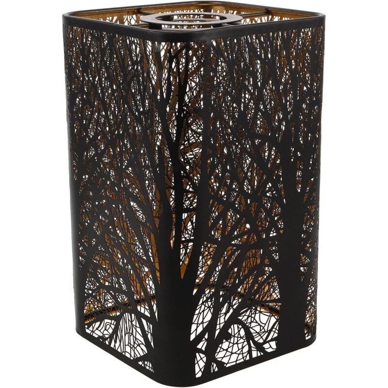 CCYKXA Hollow Metal Lampshade, Hollow Iron Hanging Shade, Vintage Carved Iron Forest Lampshade, Bedside Lamp for Floor Lamp, Bedroom Decor