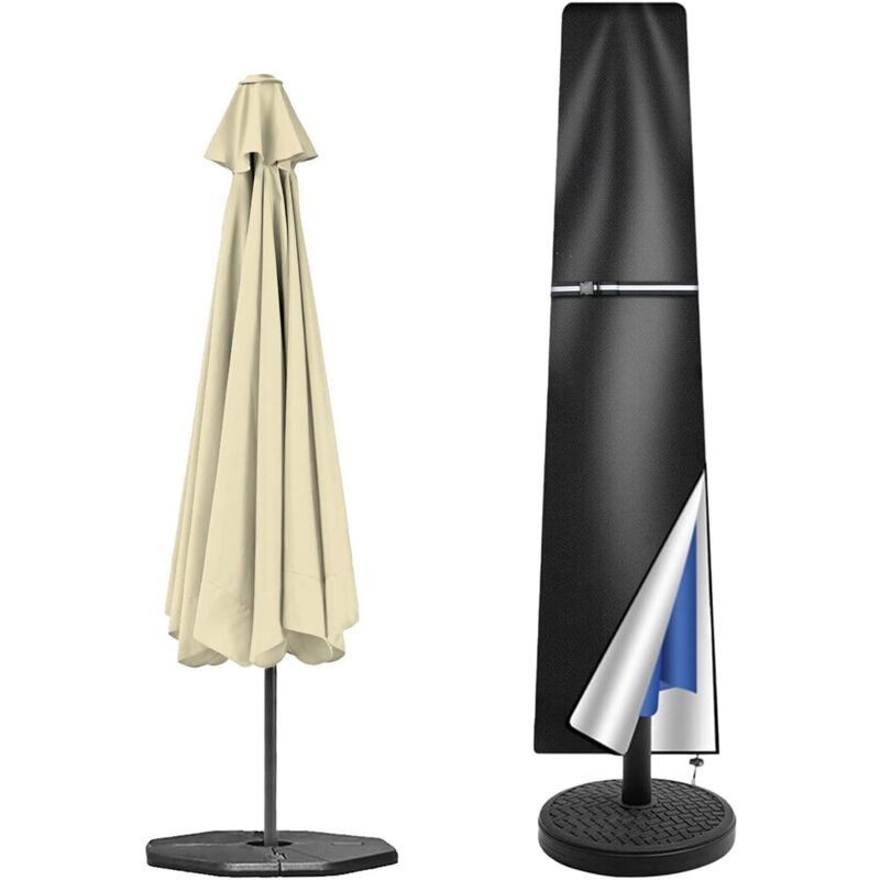 Ccykxa - Housse de Protection pour Parasol en Tissu Oxford 210D Neverland Couverture de Parasol Housse de Parasol Jardin Couverture de Parapluie de