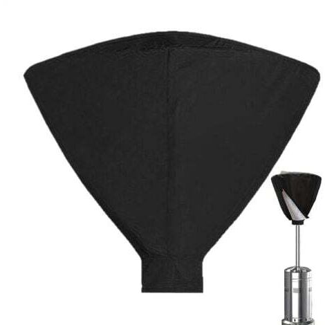 CCYKXA Housse pour chauffage de terrasse 86 x 64 cm – Housse noire pour chauffage de terrasse avec sac de rangement – Protection anti-UV pour mobilier de jardin et accessoires d'extérieur