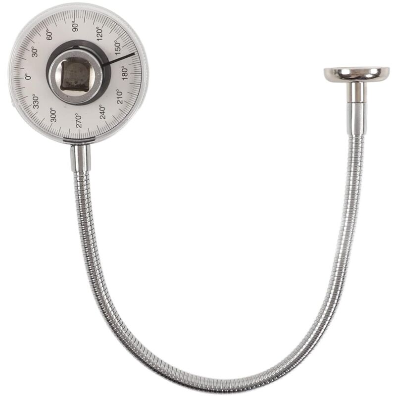 CCYKXA Jauge Angulaire de Couple D'entraînement, Outil de Mesure Professionnel de Jauge D'angle de Clé D'acier Inoxydable de Compteur D'angle de