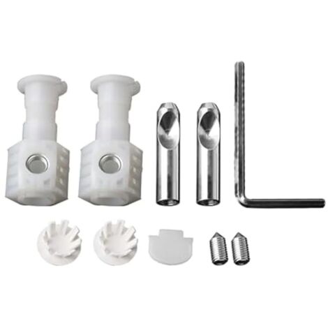 Ccykxa – Kit de fixation pour toilettes suspendues – Vis métalliques universelles – Installation facile et sécurisée – Matériaux en nylon résistant