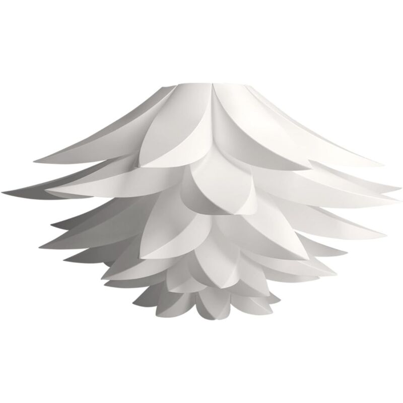 Lampe puzzle Polypropylène (pp) design lotus - Abat-jour luminaire montage diy - Suspension ou lampadaire lumière décoration fleurs salon chambre,