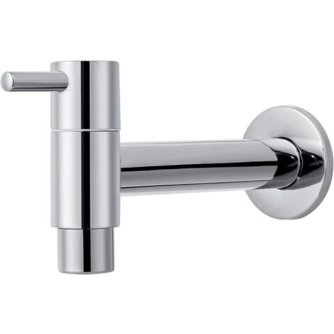 CCYKXA Langer Wand-Kaltwasserhahn für Badezimmer, Kaltwasser-Wasserhahn, Bad-Wasserhahn, Kleiner Wand-Wasserhahn für Badezimmer (Badezimmer-Wand-Wasserhahn)