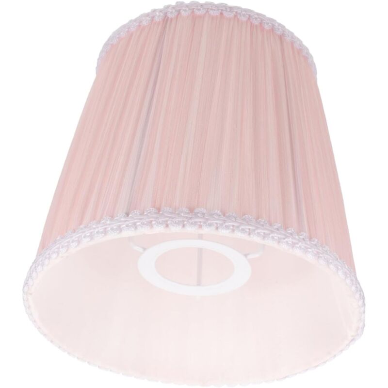 CCYKXA Lightweight pleated fabric lampshade for desk and floor lamps, metal frame, for indoor use in office or living room, single lampshade