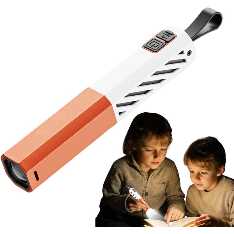 Linternas para,Linternas para camping Linterna led portátil pequeña con 5 niveles ajustables, luz nocturna multifuncional, recargable con batería.