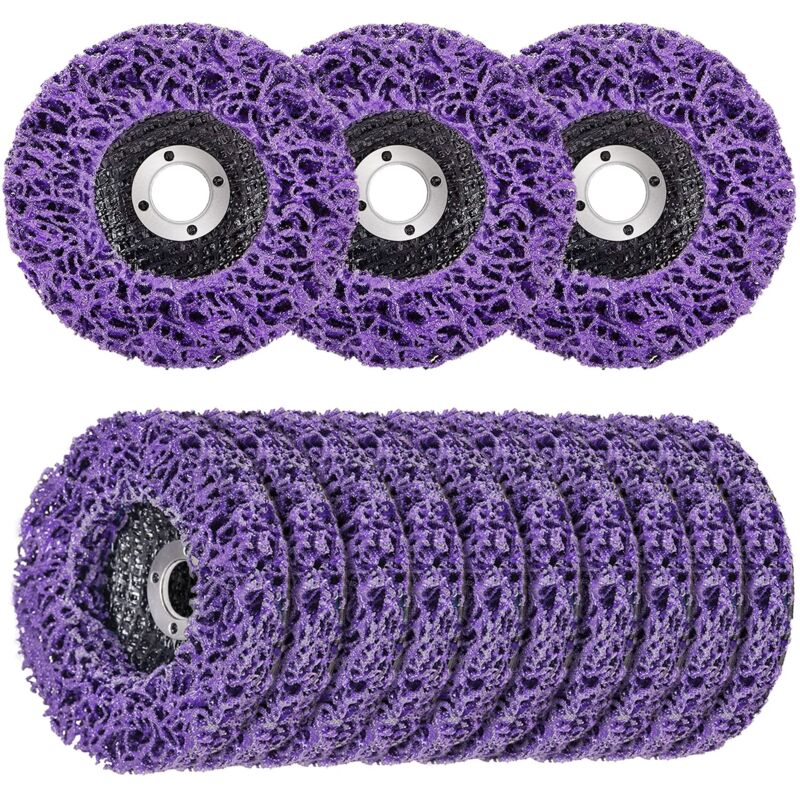 Ccykxa - Lot de 10 Disques de Nettoyage Meuleuse csd Disque(115 x 22 mm)- Pour le Traitement de Surface ou l'enlèvement de la Pour Peinture Meuleuse