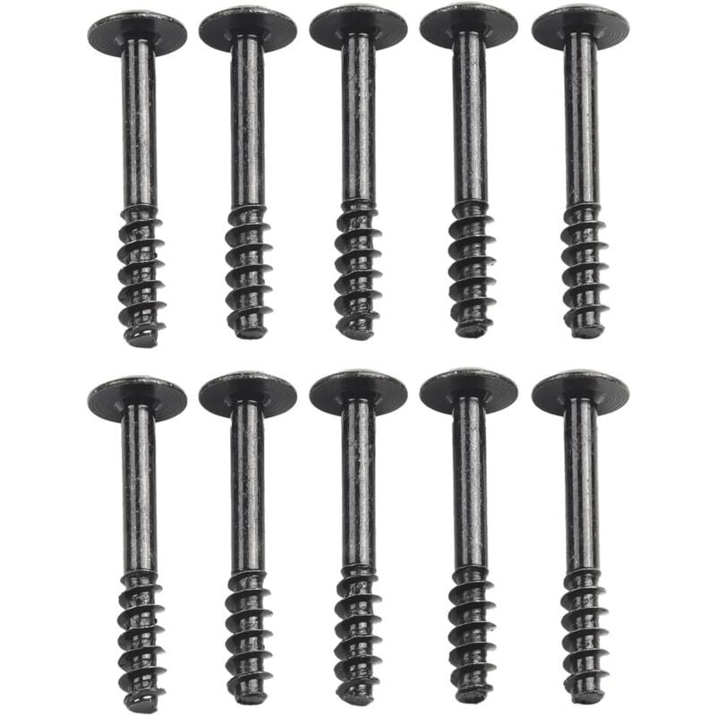 Ccykxa - Lot de 10 vis de retenue pour couvercle de boîte de filtre à air, accessoires de rechange universels pour voiture, 34 mm × 5 mm, noir