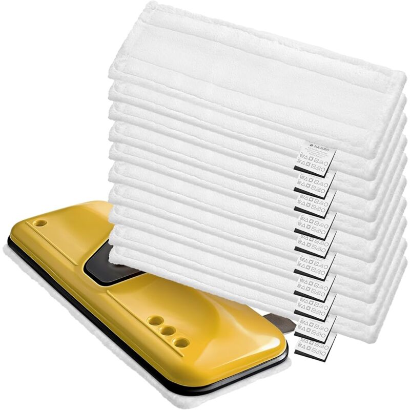Ccykxa - Lot de 10x lingette microfibre produits et accessoires de nettoyage pour nettoyeur vapeur Serpillere balai vapeur pour sol canapé