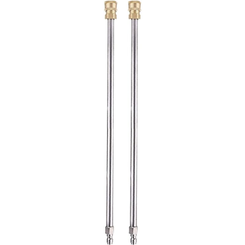 Ccykxa - Lot de 2 extensions de lance pour nettoyeur haute pression, 30,5 cm, 4000 psi, pistolet pulvérisateur avec connexion rapide 1/4 pour