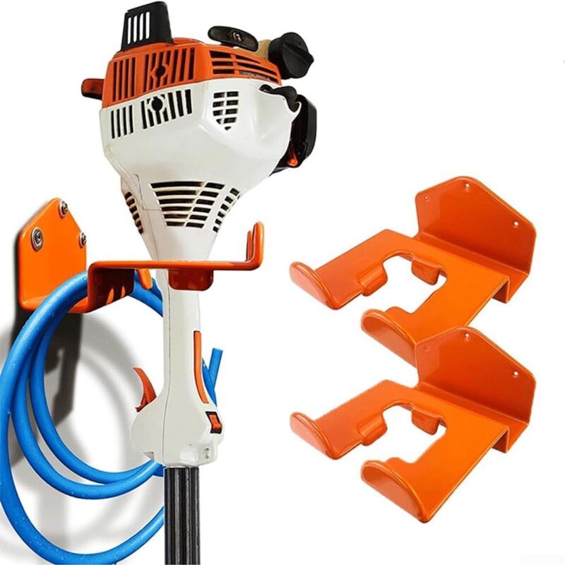 Ccykxa - Lot de 2 supports muraux pour débroussailleuse garage garage outils électriques support mural organiseur de rangement de garagesoutien à la