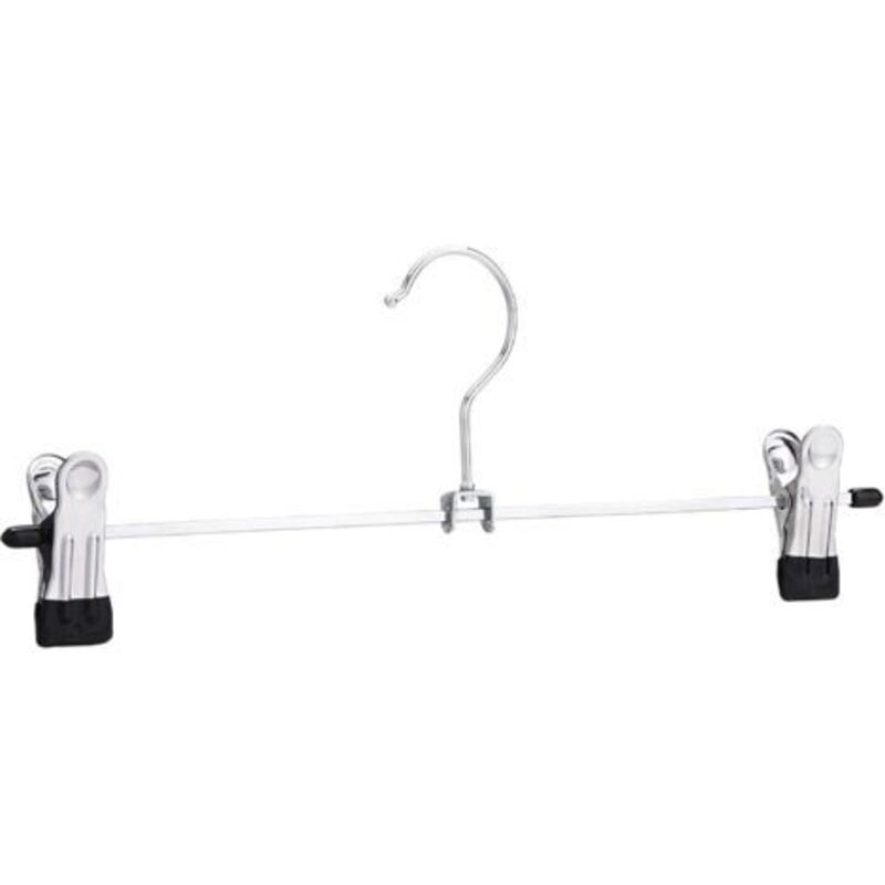 lot de 20, ChroméCintres à pinces en métal pour pantalons et jupes