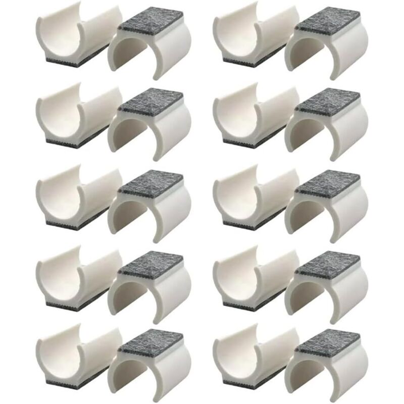 CCYKXA Lot de 20 housses de pieds de chaise en feutre en forme de U pour chaises de salle à manger, chaises de bureau et tabourets de bar pour