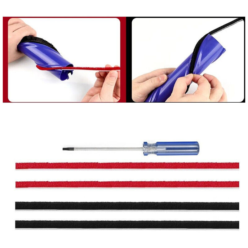 Lot de 4 bandes de rechange pour brosse roulante pour Dyson V6, V7, V8, V10 aspirateur, Pièces de Rechange de Bandes de Brosse roulante avec avec