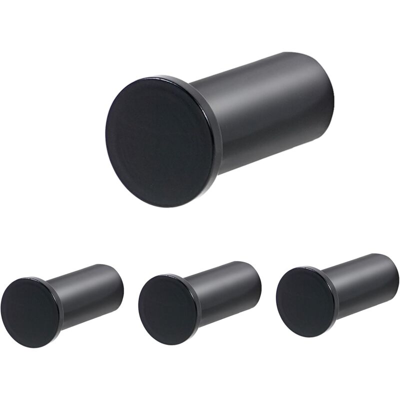 CCYKXA Lot de 4 crochets muraux à vis en acier inoxydable SUS304 avec perçage pour salle de bain, chambre, cuisine, chambre à coucher